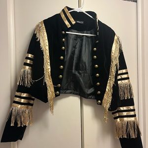 Velvets jacket with tassels